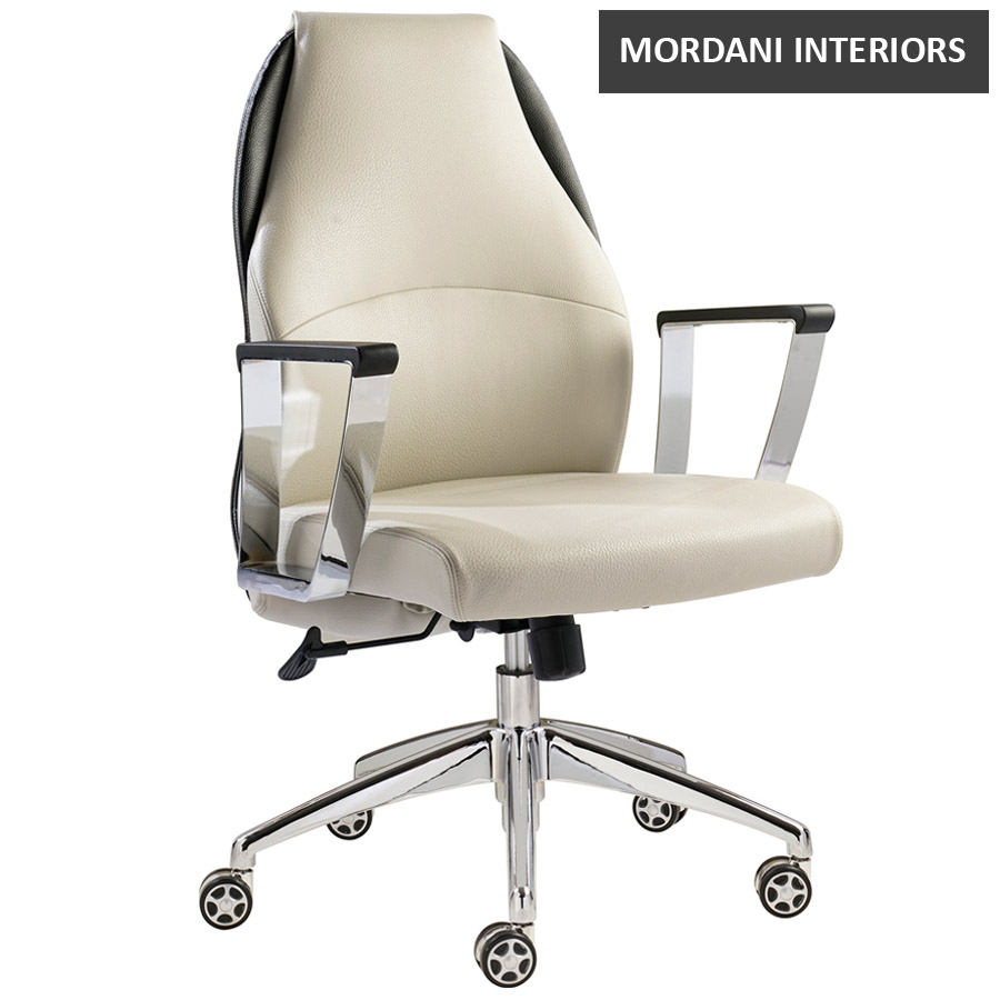 Gillian Mid Back Leatherette Stylish  Chair